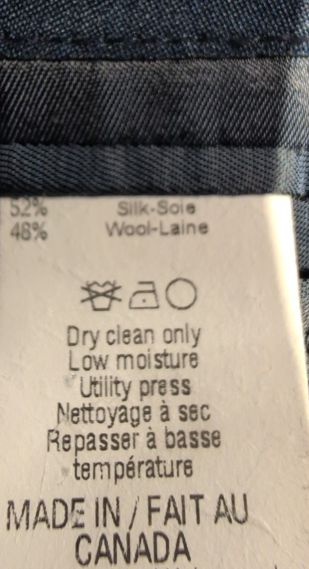 Ralph Lauren Suit Jacket Size 52R Gray Micro Pattern Two Button Blazer Silk/Wool 8