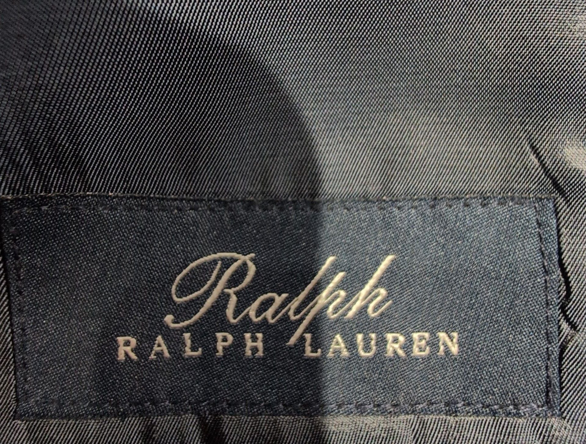 Ralph Lauren Suit Jacket Size 52R Gray Micro Pattern Two Button Blazer Silk/Wool 6