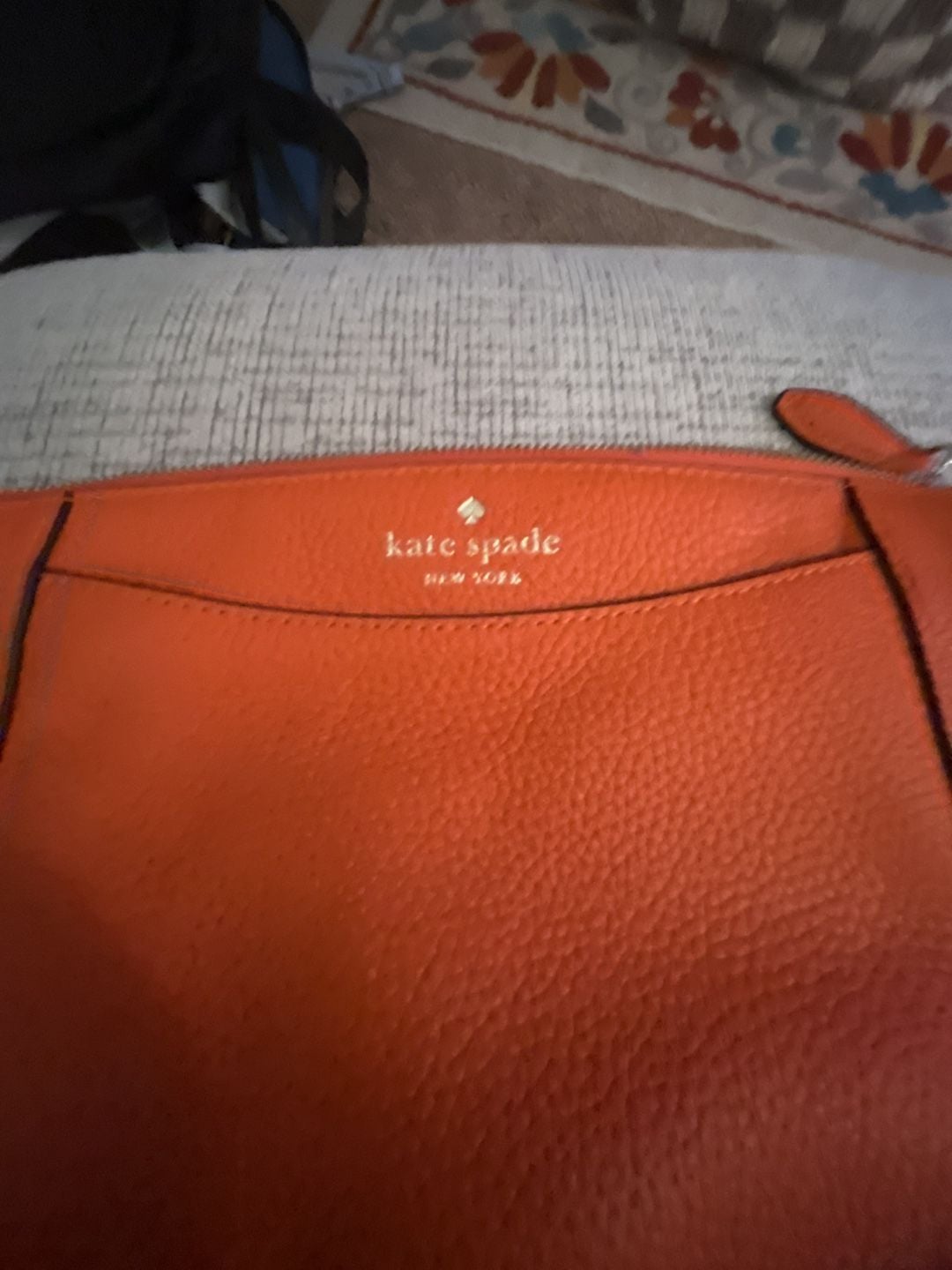 Kate Spade Monica Pebbled Leather Crossbody Orange 3
