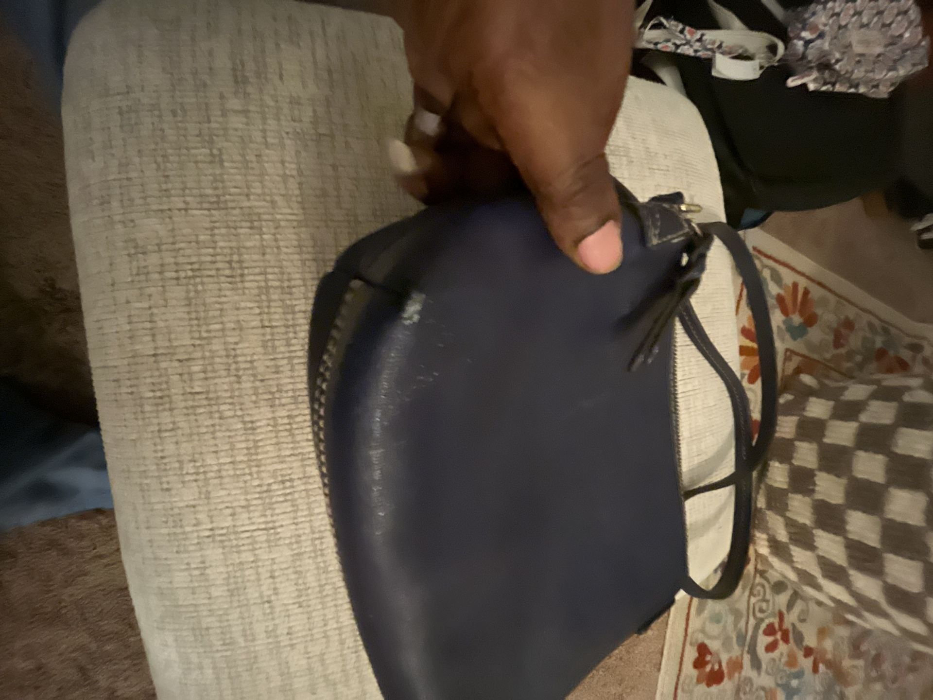 Dooney & Bourke Lexi Crossbody Bag Blue Saffiano Leather 9