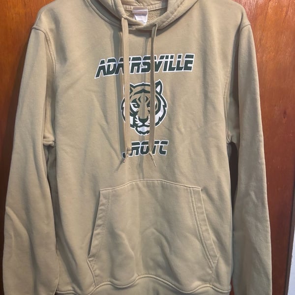 Augusta Sportswear Adairsville JROTC Tiger Hoodie Size L Khaki