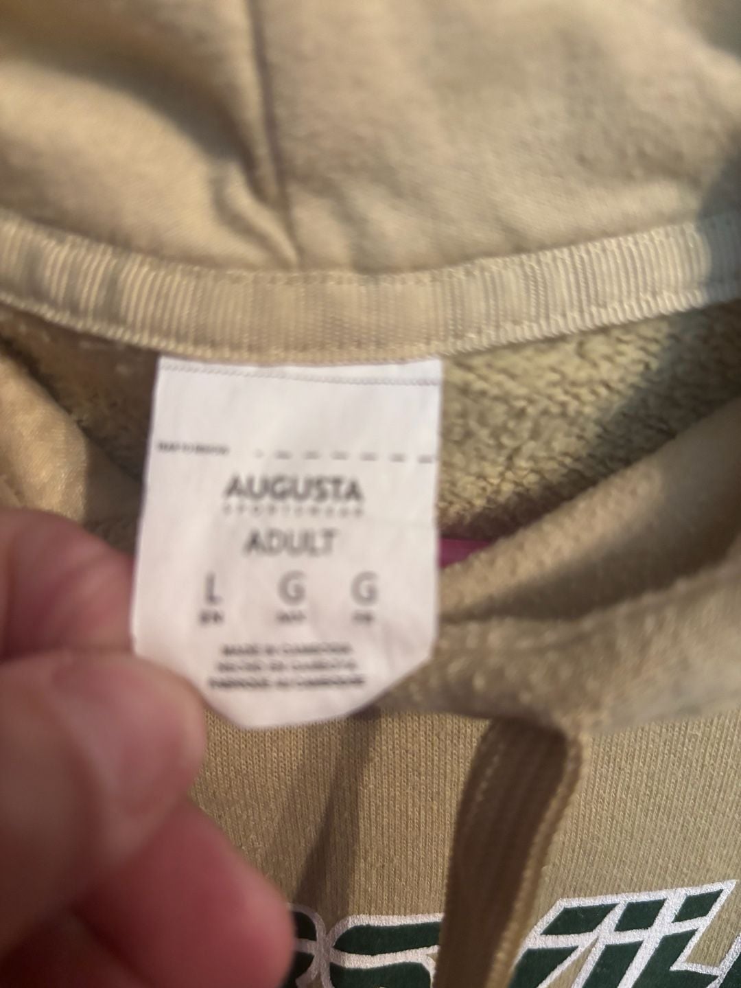 Augusta Sportswear Adairsville JROTC Tiger Hoodie Size L Khaki 3