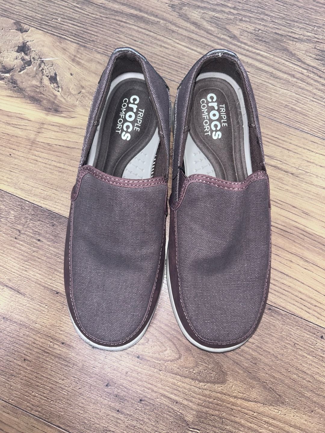 Crocs Mens Walu Espresso Cobblestone Loafer 2