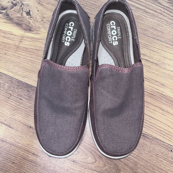Crocs Mens Walu Espresso Cobblestone Loafer