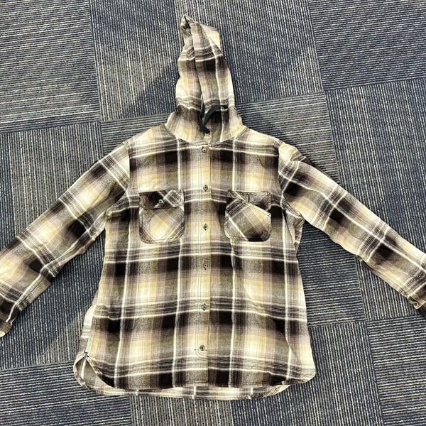 Carhartt Plaid Hooded Flannel Shirt XL (16/18)
