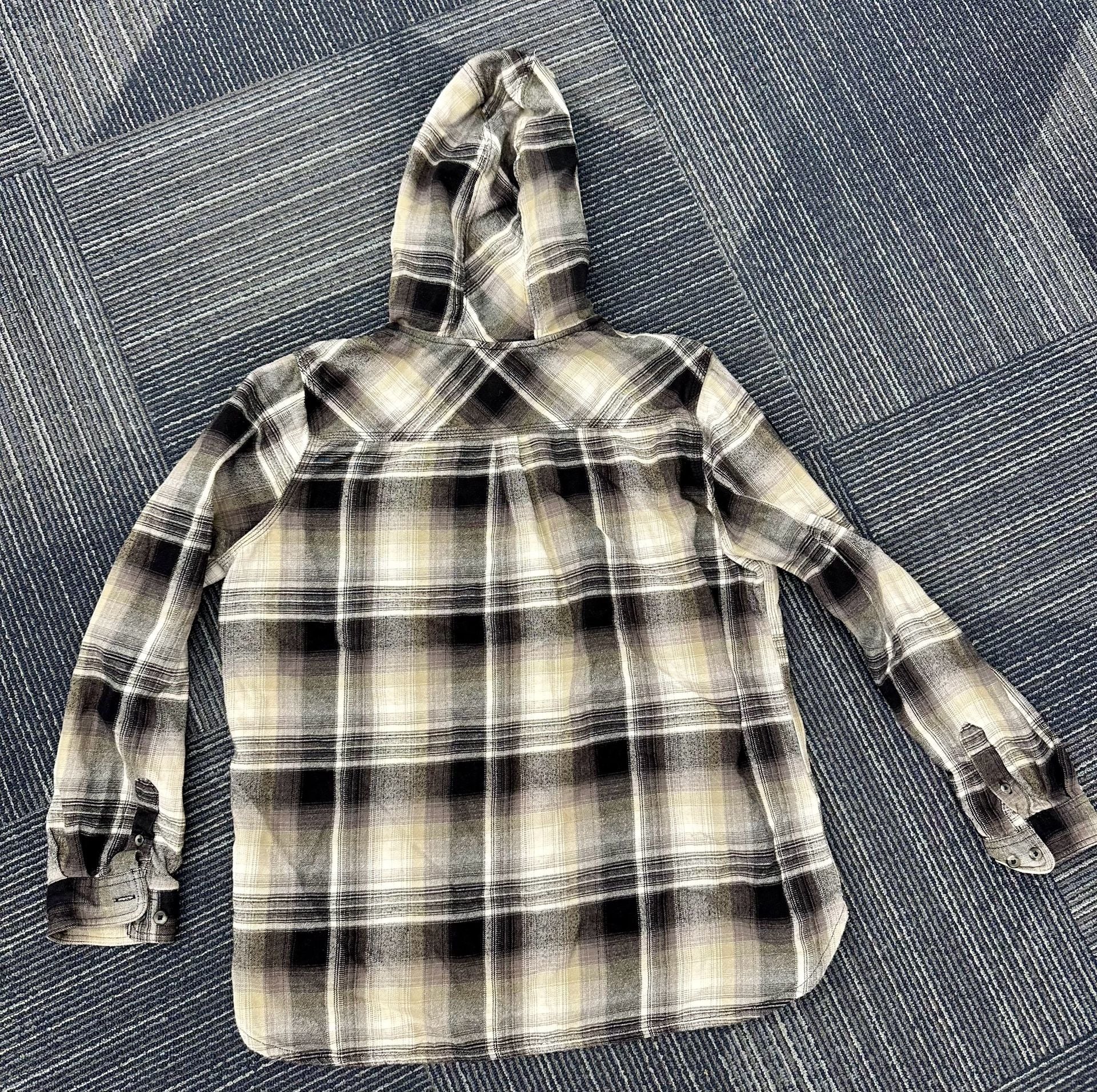 Carhartt Plaid Hooded Flannel Shirt XL (16/18) 3
