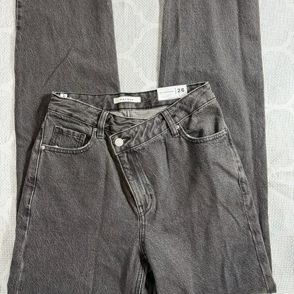 Pacsun Black 90's Boyfriend Jeans with Asymmetrical Waistband