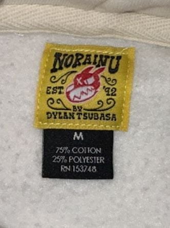 Norainu Graphic Hoodie Size M Beige 4
