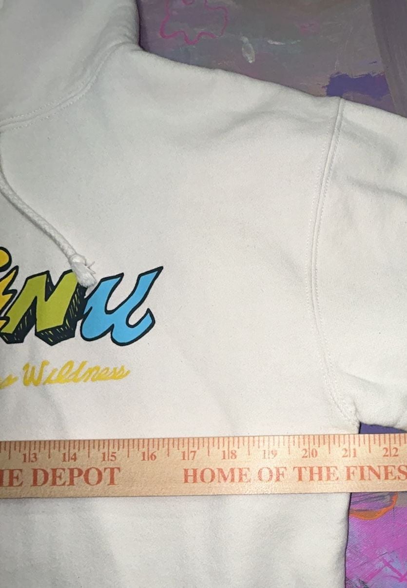 Norainu Graphic Hoodie Size M Beige 5