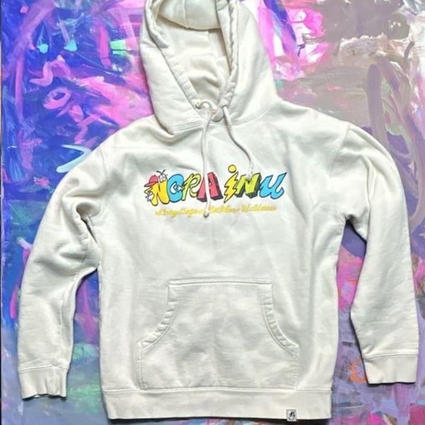 Norainu Graphic Hoodie Size M Beige