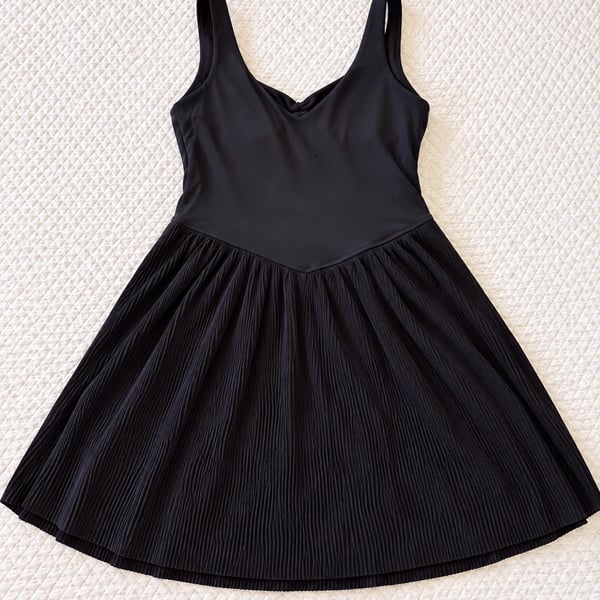 All in Motion Women’s XS Black Sleeveless Pleated A-Line Athletic Dress