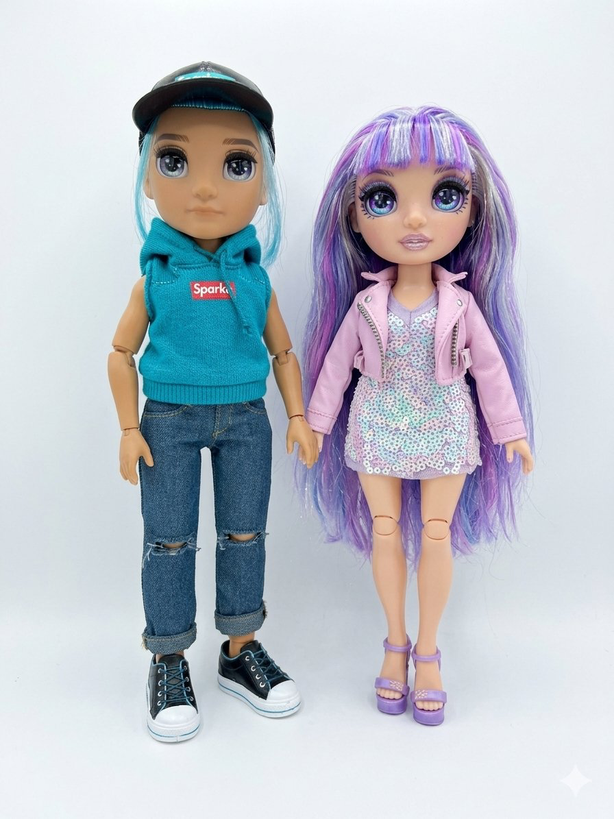 Rainbow High Dolls Lot with Extra Clothing and Accessories 1