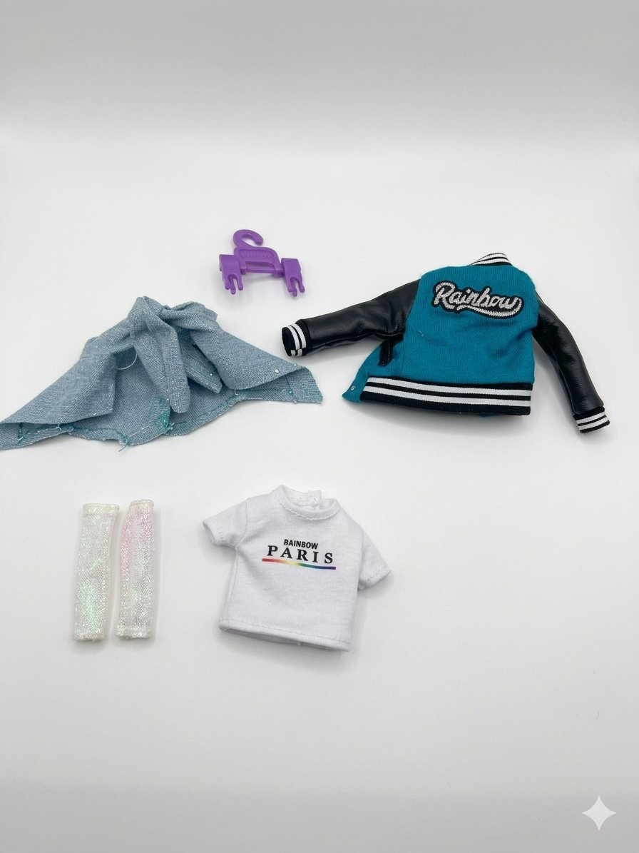 Rainbow High Dolls Lot with Extra Clothing and Accessories 2