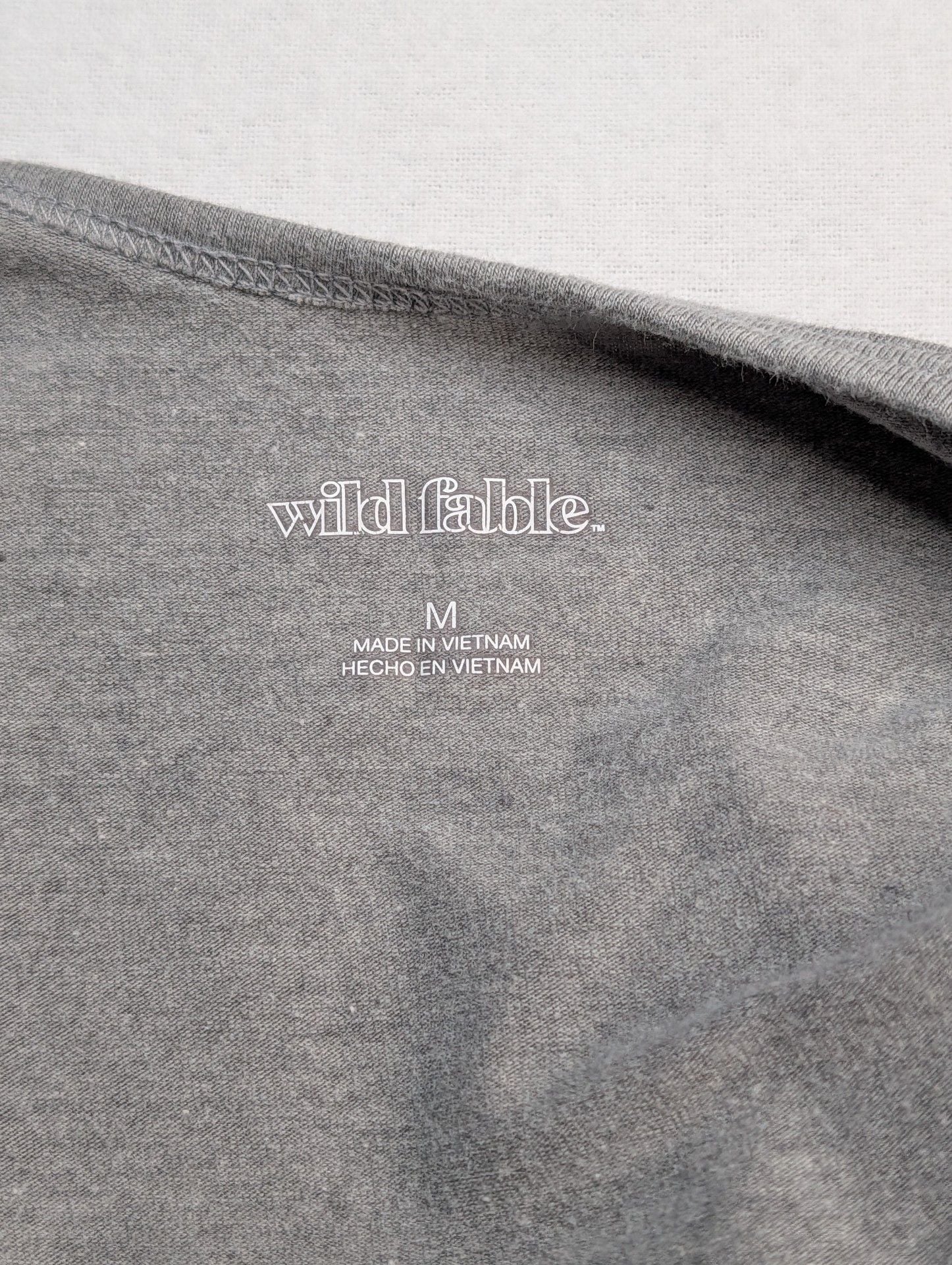 Wild Fable Crop Tank Top Size M Gray White 2-Pack 4