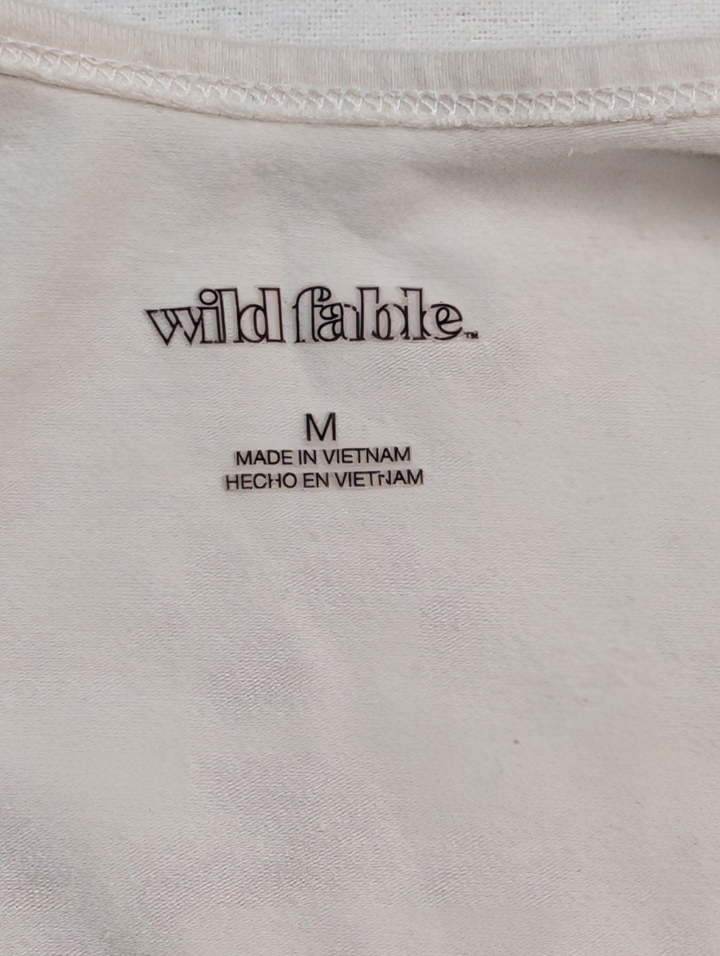 Wild Fable Crop Tank Top Size M Gray White 2-Pack 5
