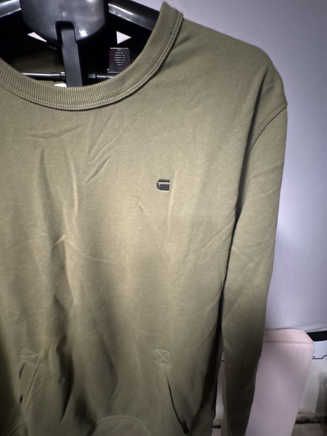 G-Star Raw Premium Core Crew Sweatshirt Size L Green 4