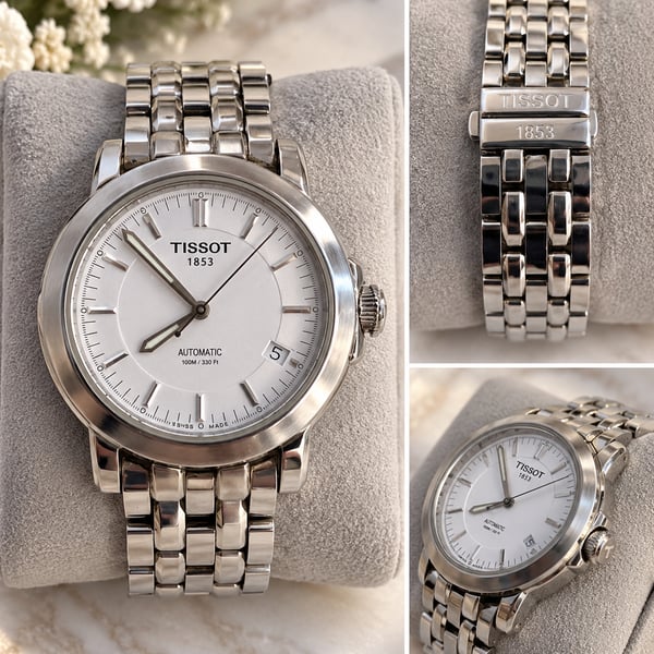 Tissot T-Lord T164/264 Automatic White Dial Stainless Steel Watch