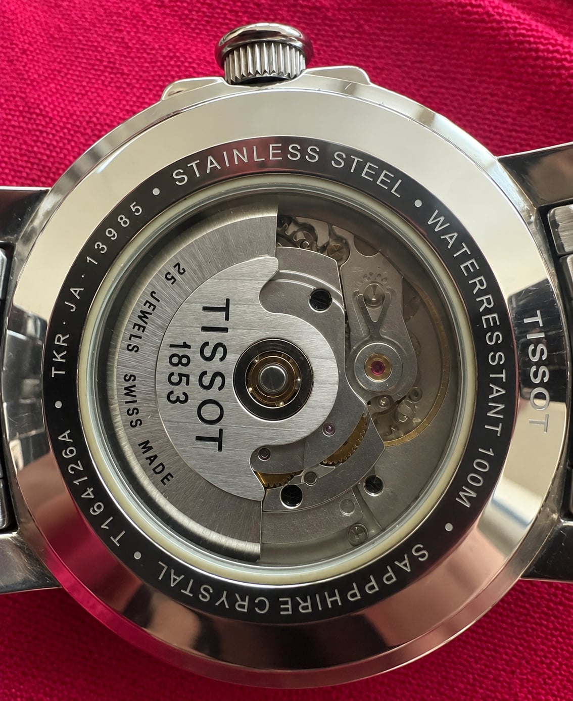 Tissot T-Lord T164/264 Automatic White Dial Stainless Steel Watch 3