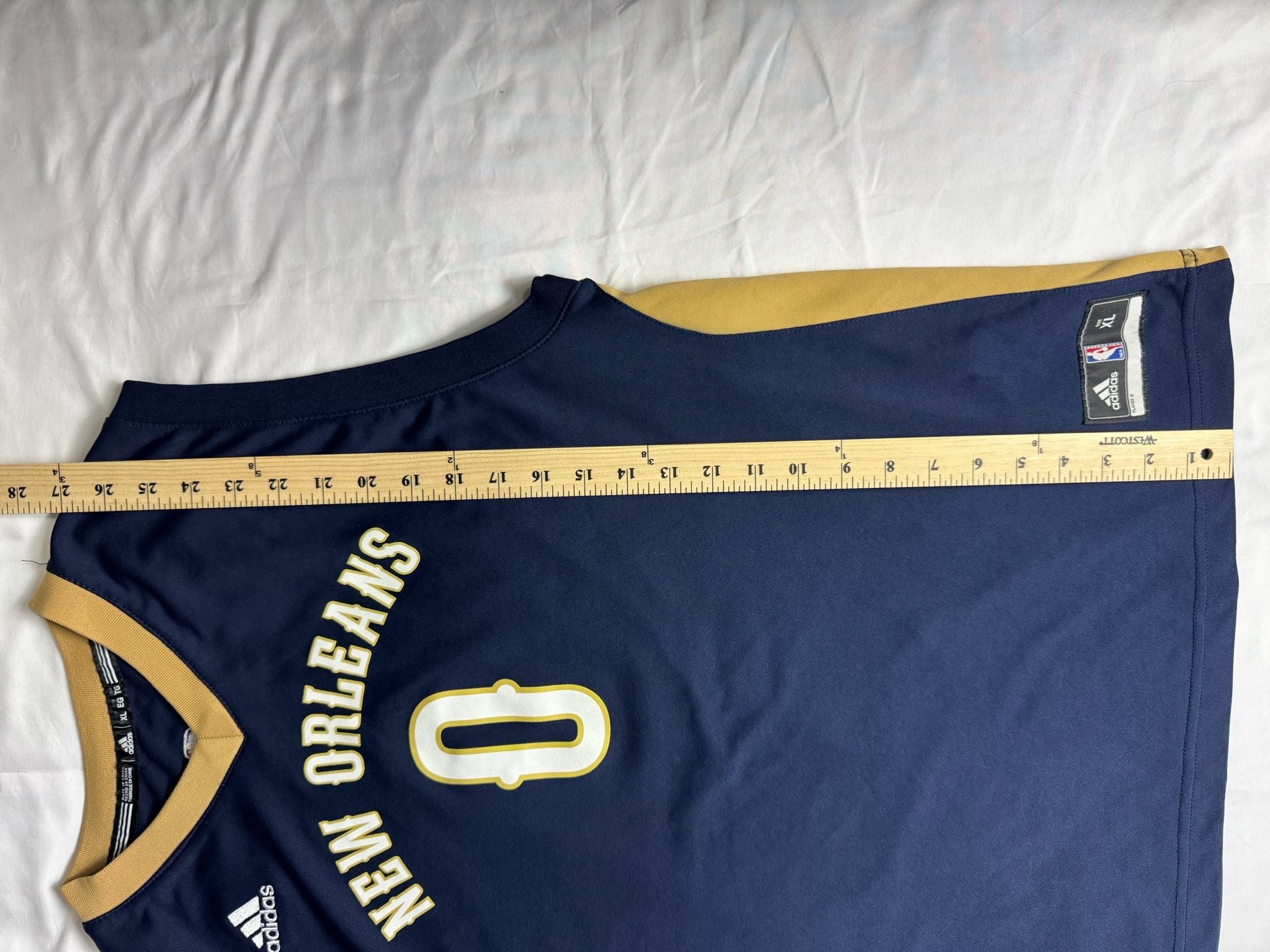 Adidas New Orleans Pelicans Cousins 0 Jersey Size XL Navy 9