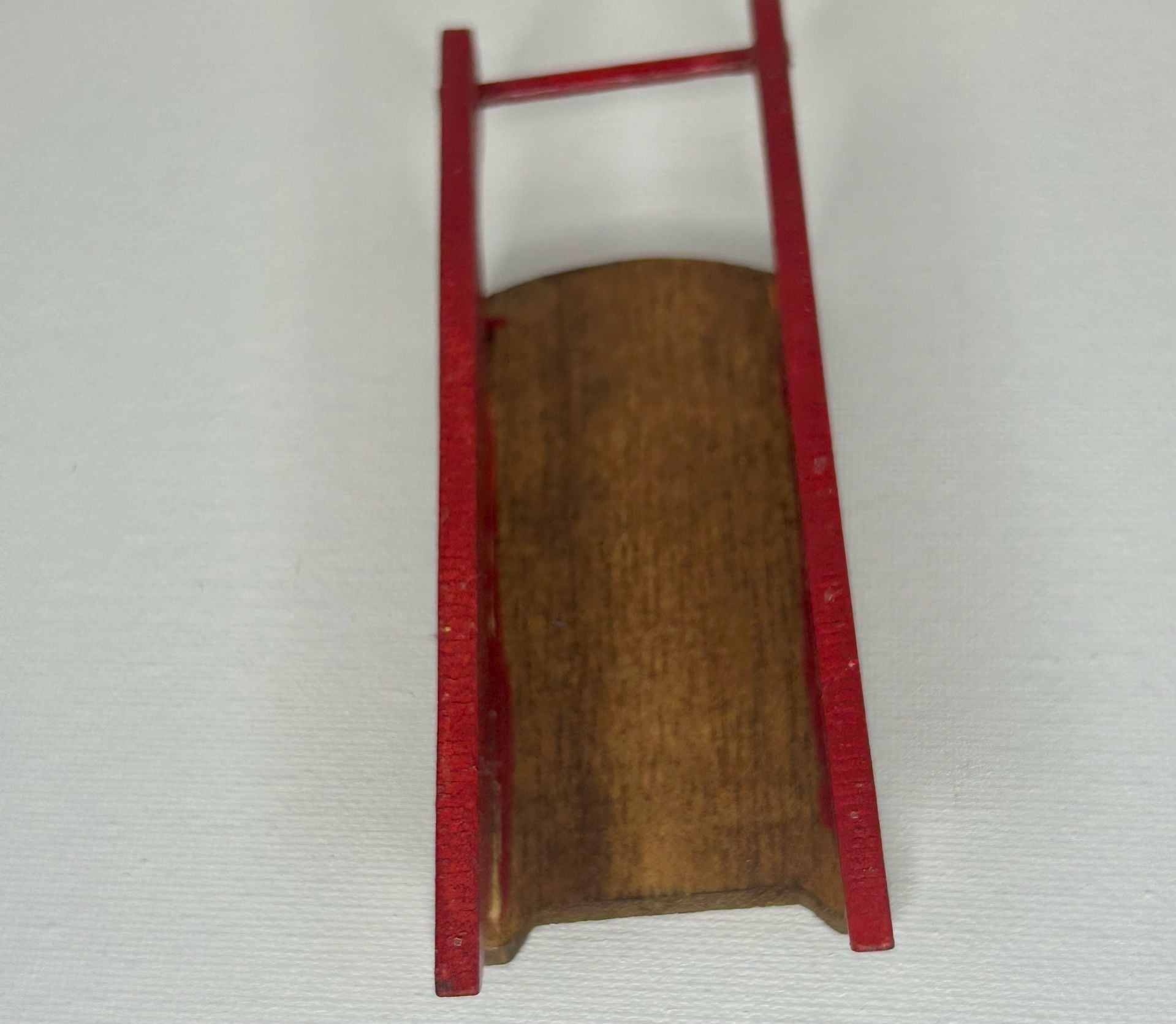 Hand Painted Wooden Sled Christmas Decor Signed Terrie 2