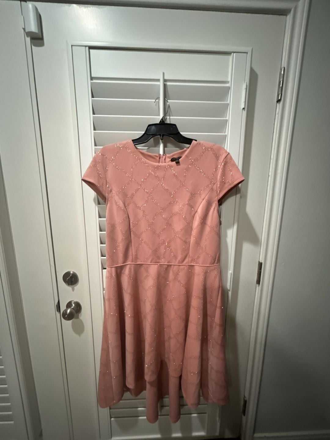 City Triangles Sparkly Midi Dress Size 13 Pink 2