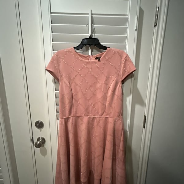 City Triangles Sparkly Midi Dress Size 13 Pink