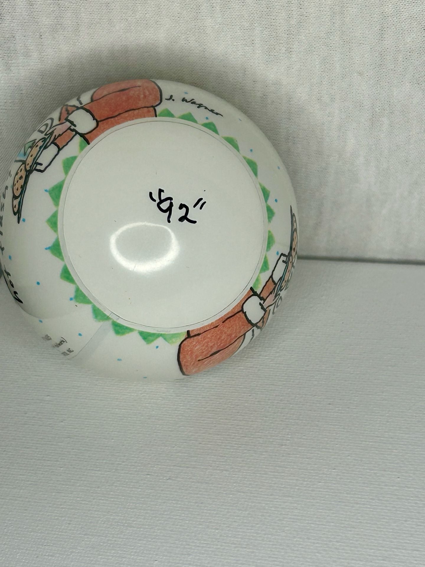 Hallmark Shoebox Greetings Ornament Hot Flash 1991 Vintage Glass 4