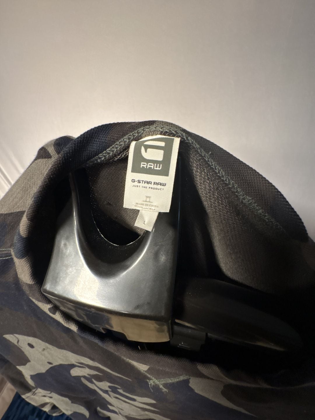 G-Star RAW Camo Long Sleeve Sweater Size L Grey Black 7