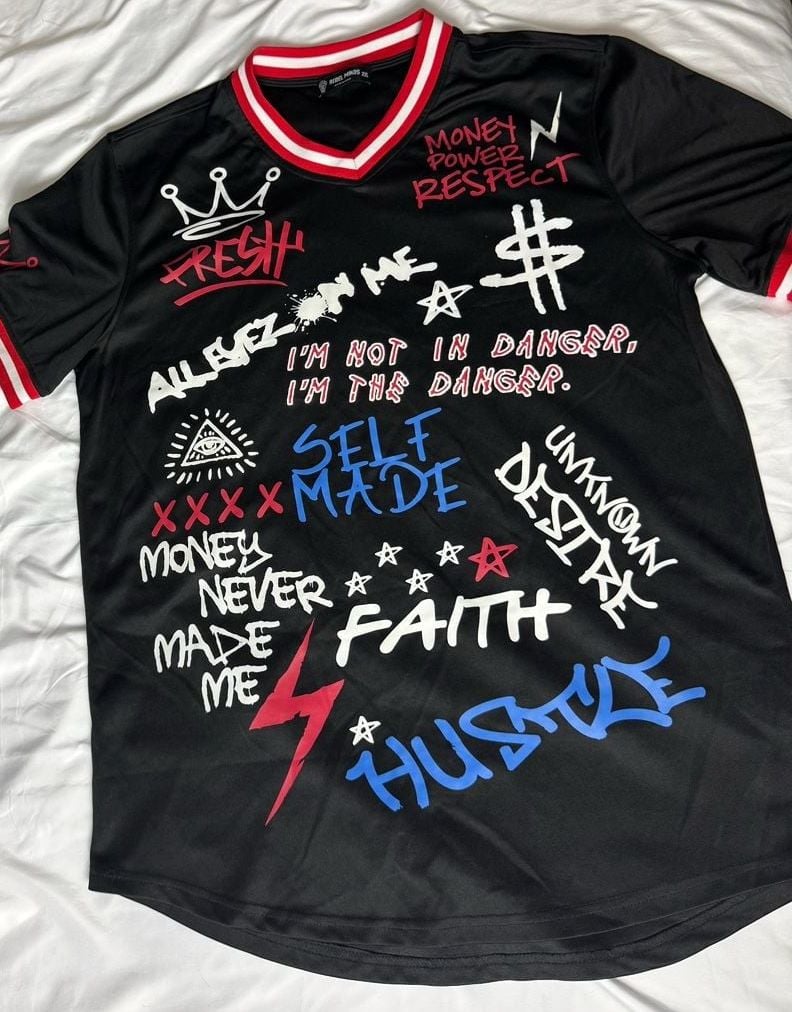 Rebel Minds Graffiti T-Shirt Size 2XL Black Short Sleeve Tee 3