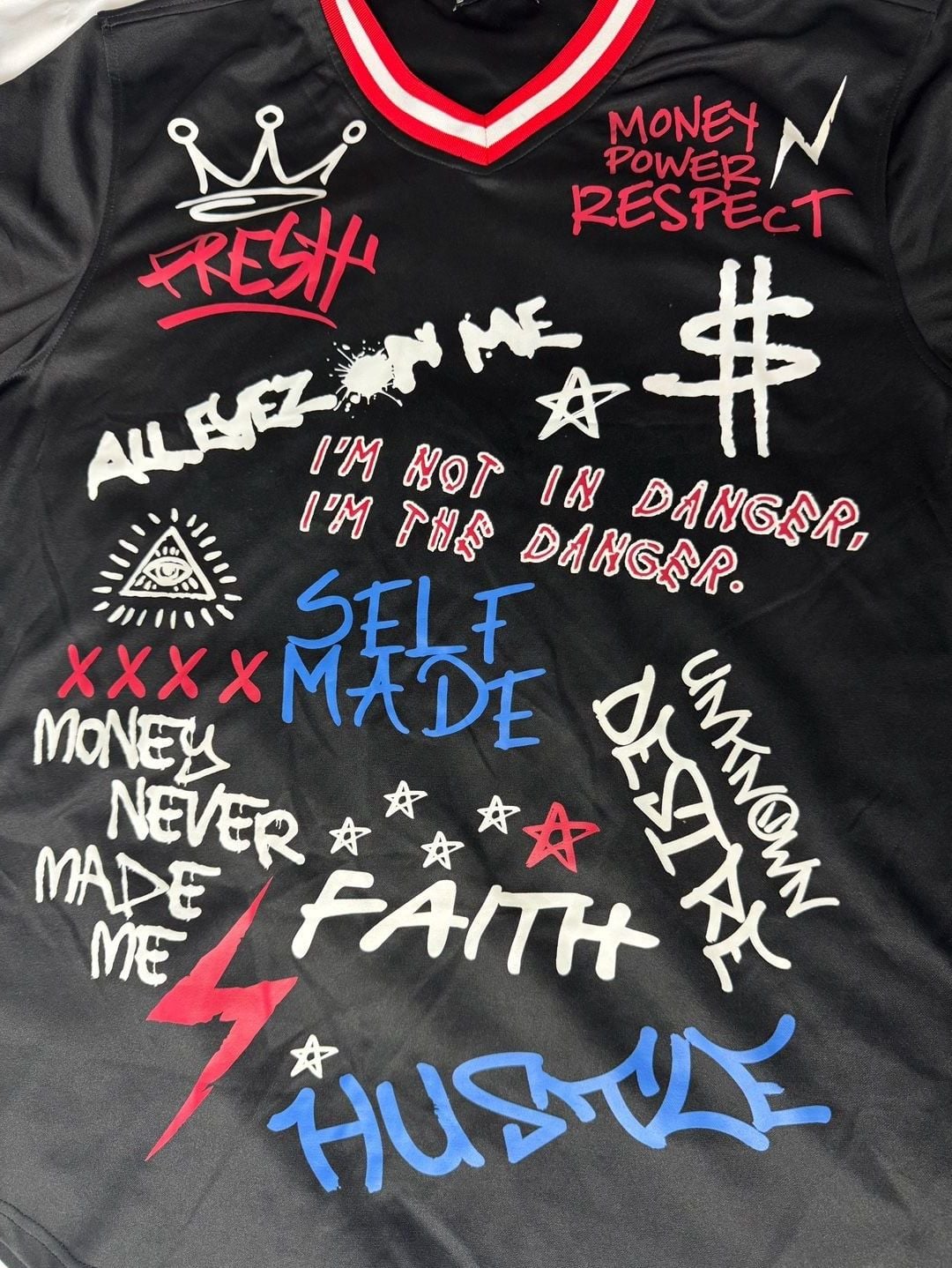 Rebel Minds Graffiti T-Shirt Size 2XL Black Short Sleeve Tee 4