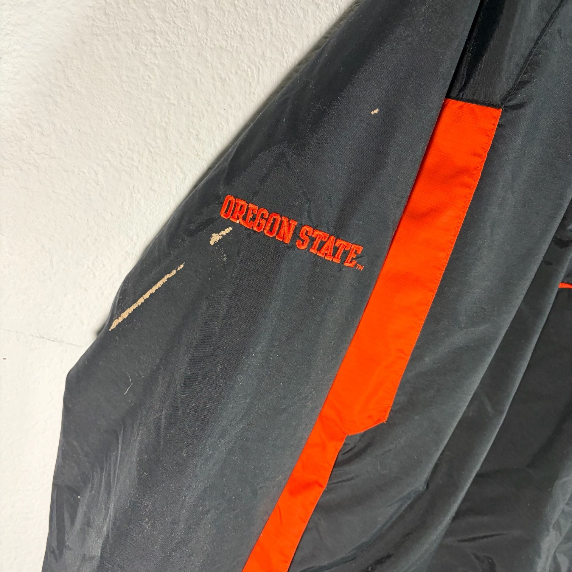 CRAZY RARE VINTAGE Oregon State Beavers Wind Breaker Pull Over Size Large 4