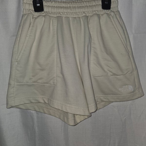 The North Face Sweat Shorts Cream Cotton