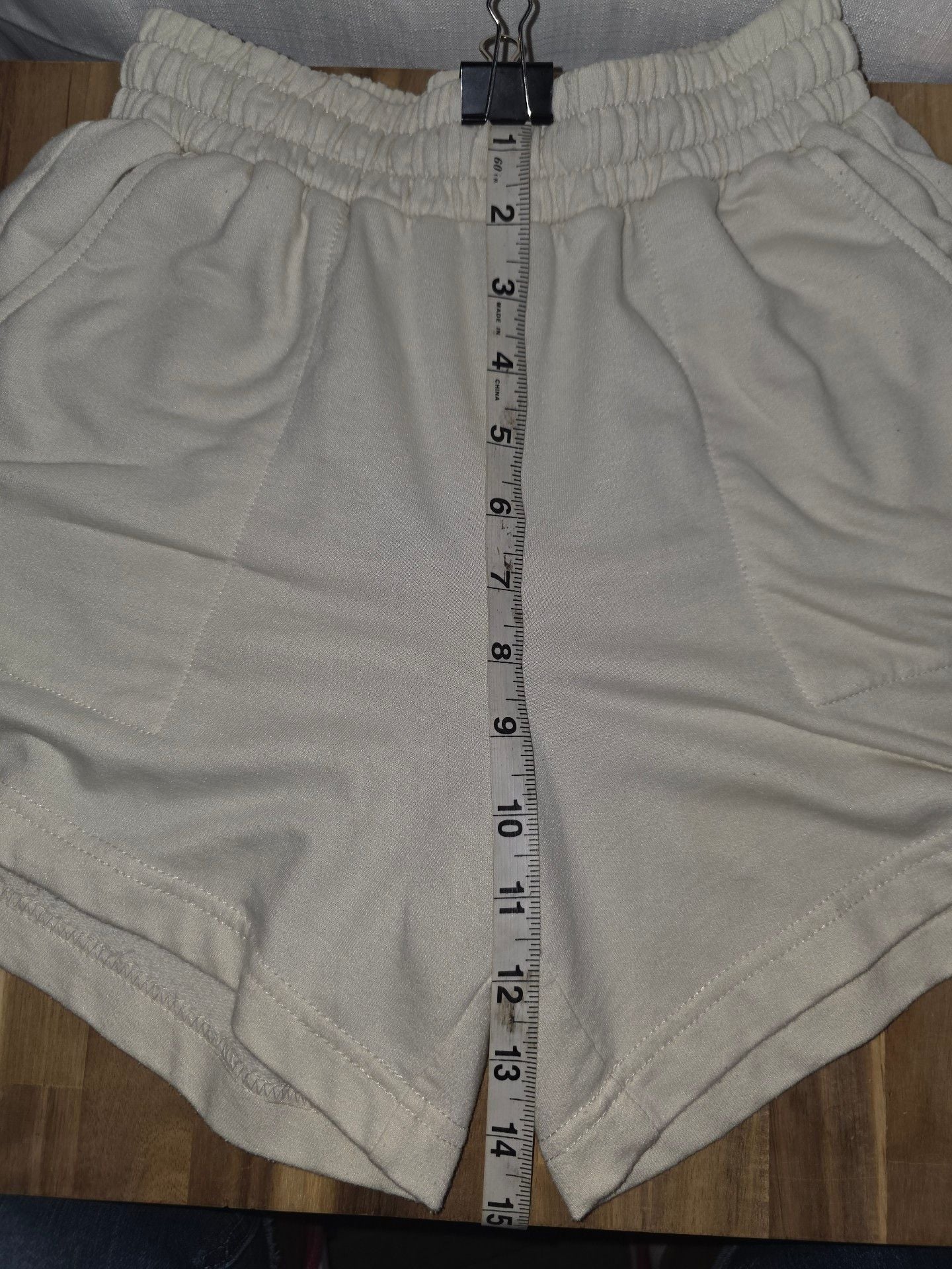 The North Face Sweat Shorts Cream Cotton 6