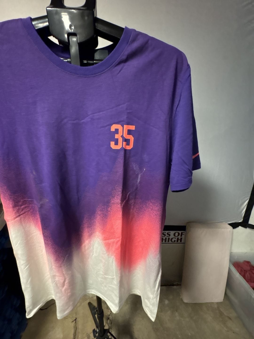Nike Kevin Durant KD 35 Basketball T-Shirt Purple White Gradient 4