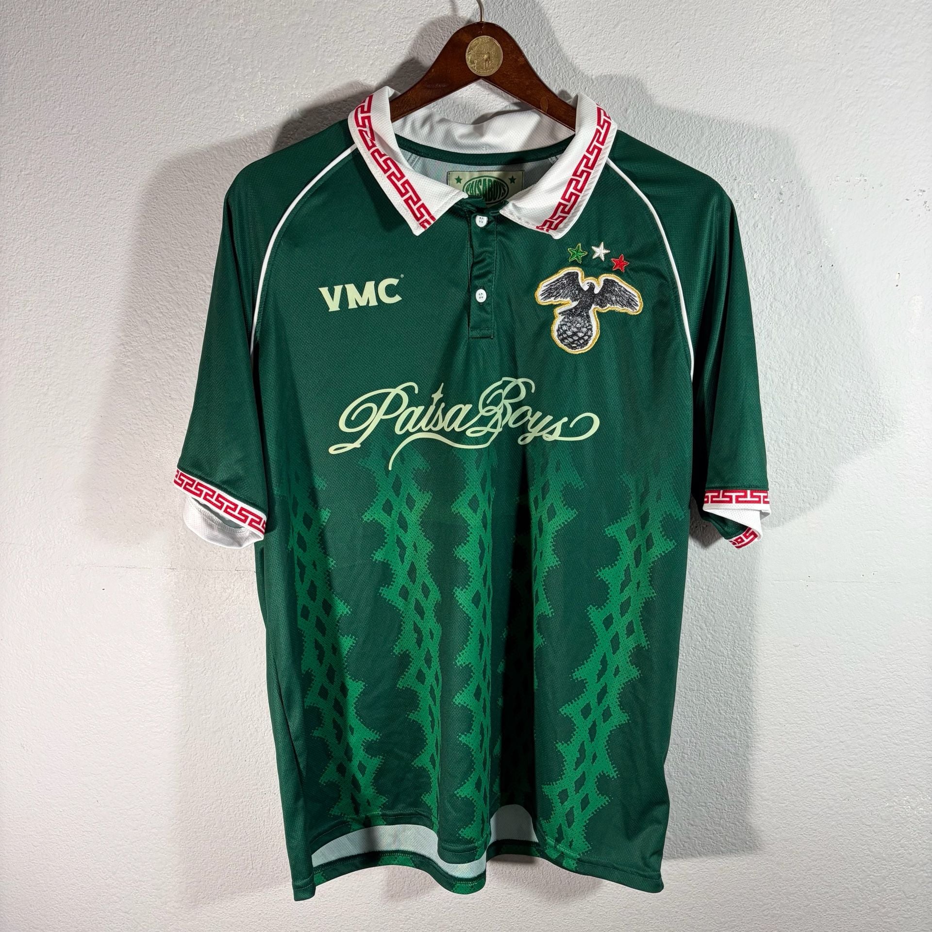 Paisa Boys Soccer Jersey X-Large Green Polyester VMC Viva Mexico 2
