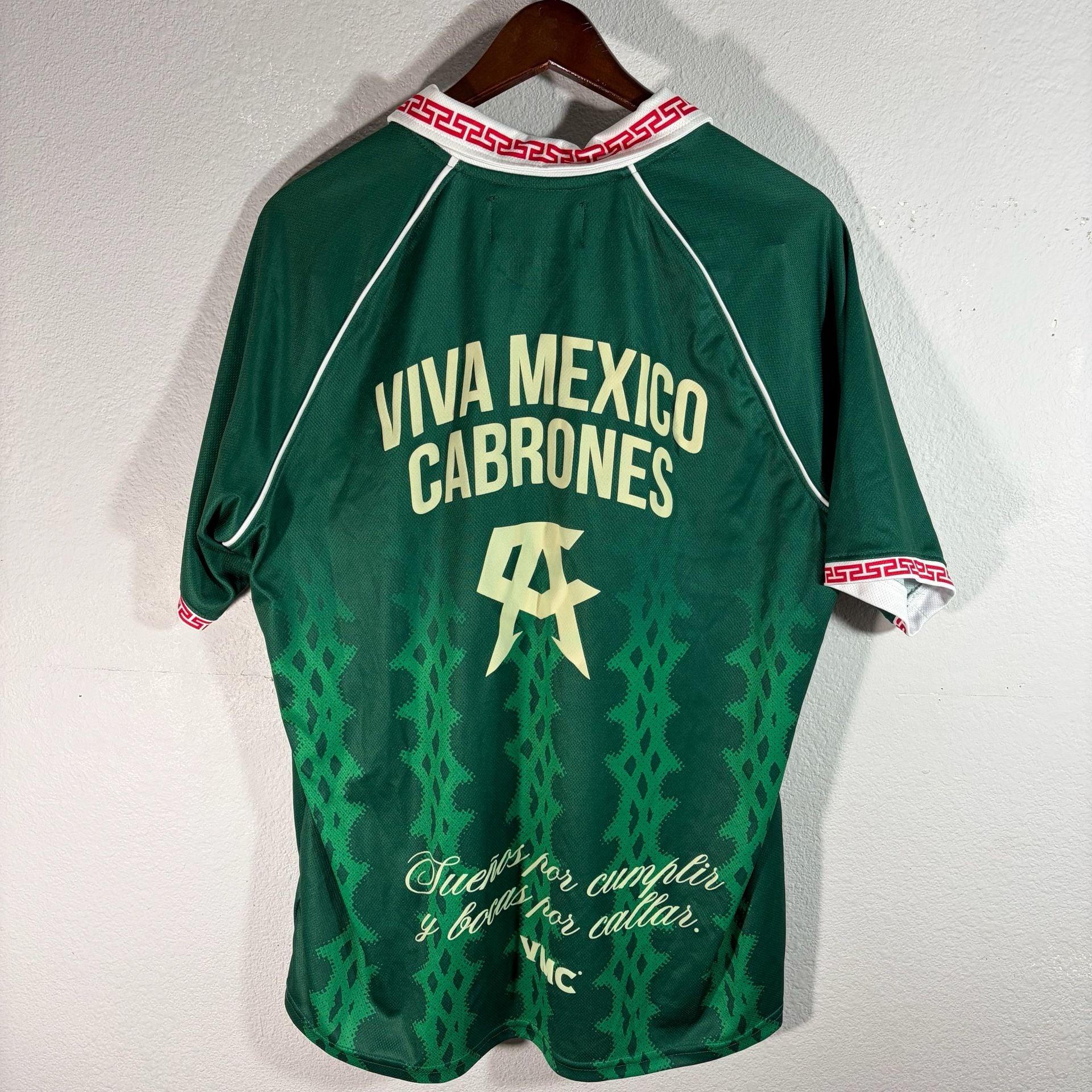 Paisa Boys Soccer Jersey X-Large Green Polyester VMC Viva Mexico 4
