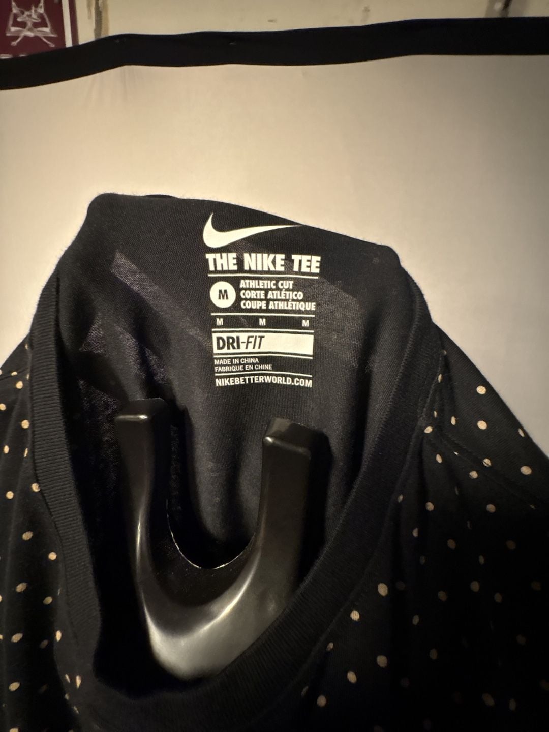 Nike KD35 T-Shirt Size M Black Polka Dot Gradient 8