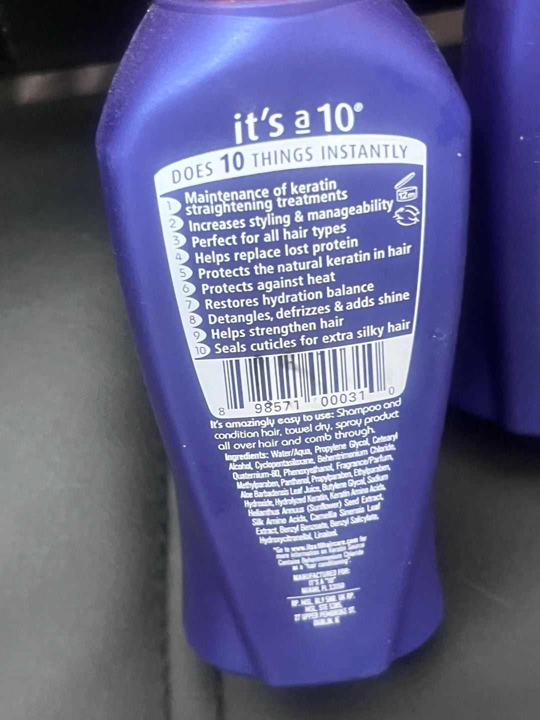 3 Its A 10 Miracle Leave In Product Plus Keratin 4 Oz each 2