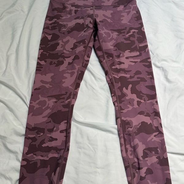 Lululemon Align Pant Size 8 Pink Camo Yoga Leggings
