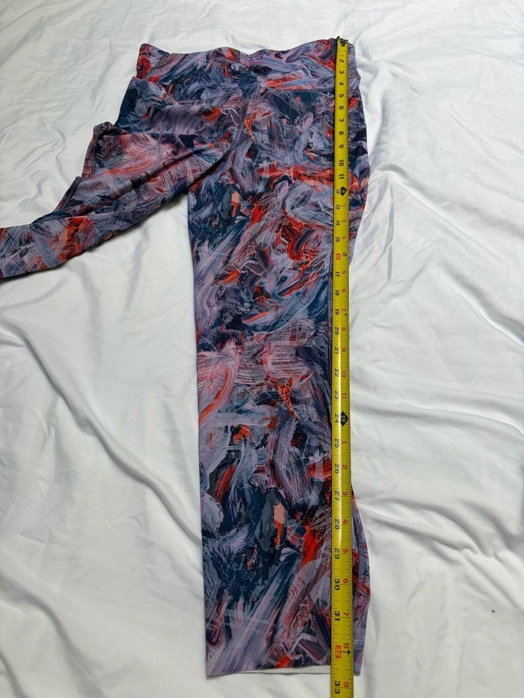 Lululemon Base Pace High-Rise Crop Size 8 Brushstroke Print Leggings 5