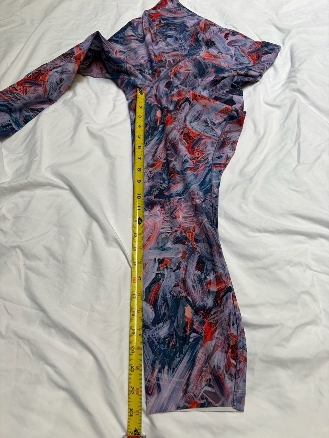 Lululemon Base Pace High-Rise Crop Size 8 Brushstroke Print Leggings 4
