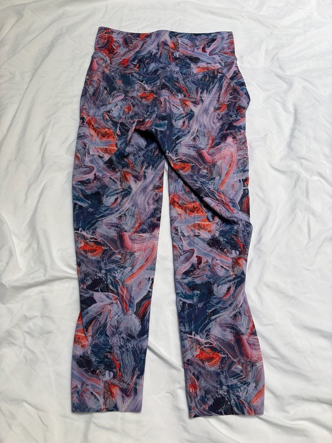 Lululemon Base Pace High-Rise Crop Size 8 Brushstroke Print Leggings 8