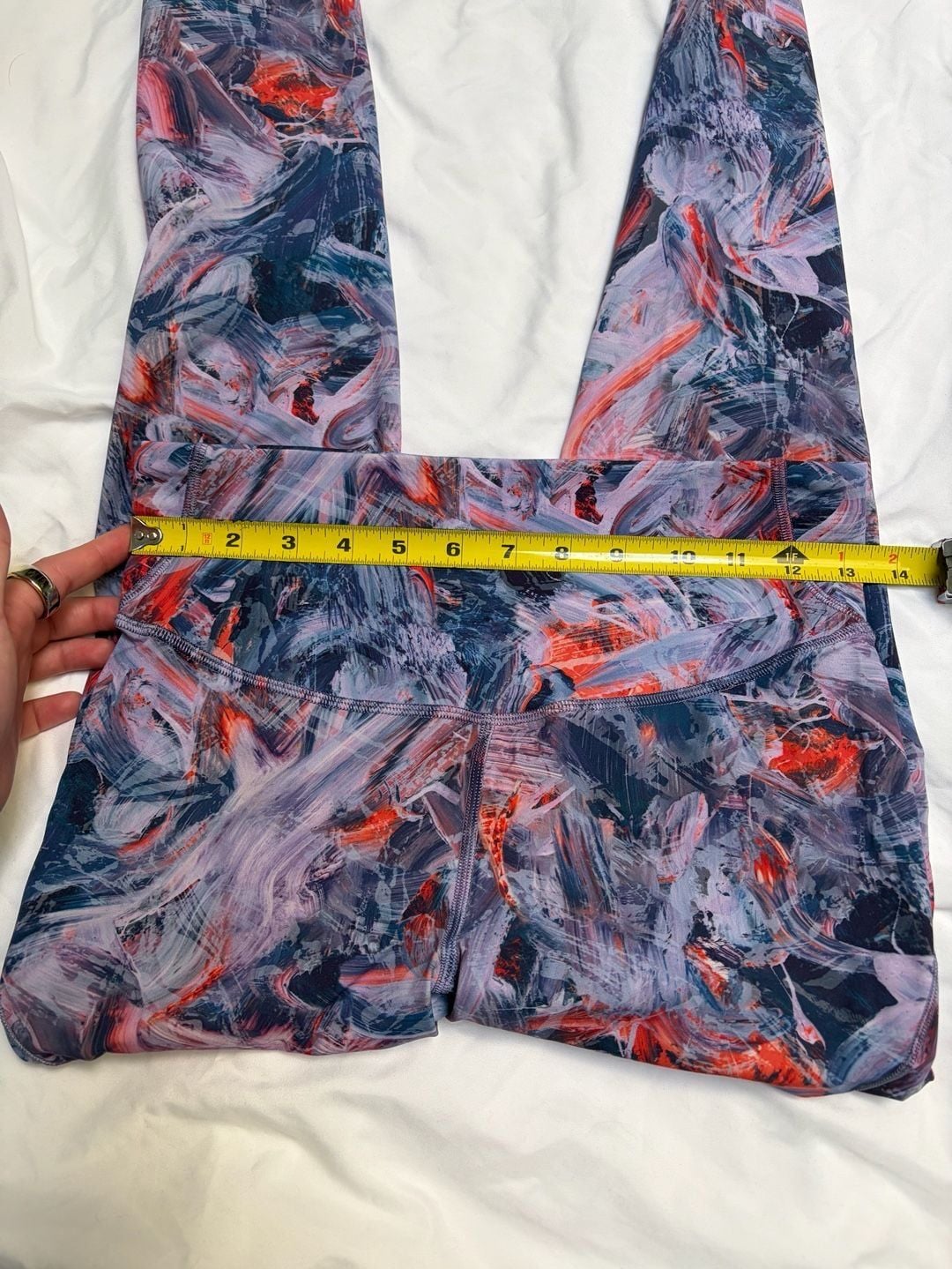 Lululemon Base Pace High-Rise Crop Size 8 Brushstroke Print Leggings 7