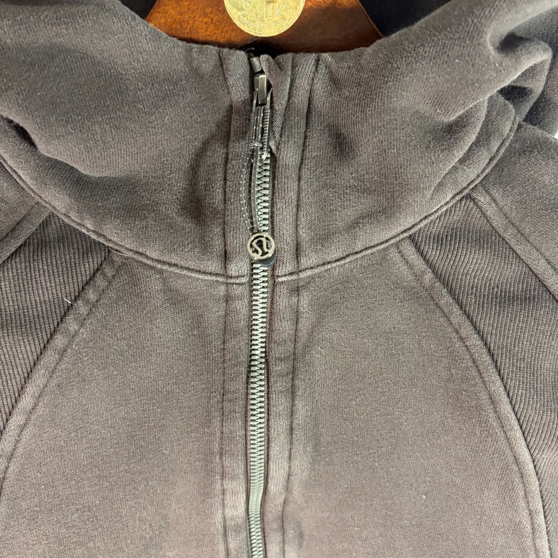 Lululemon Cropped Scuba Half-Zip Hoodie Espresso 3