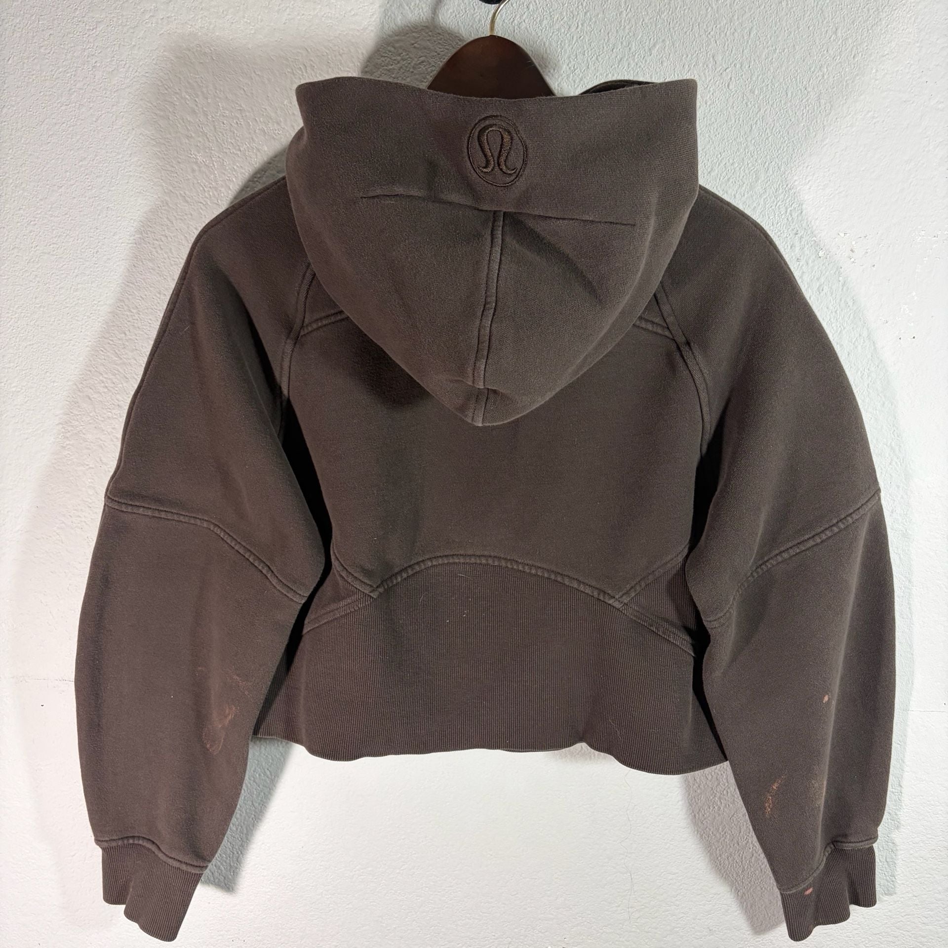 Lululemon Cropped Scuba Half-Zip Hoodie Espresso 5