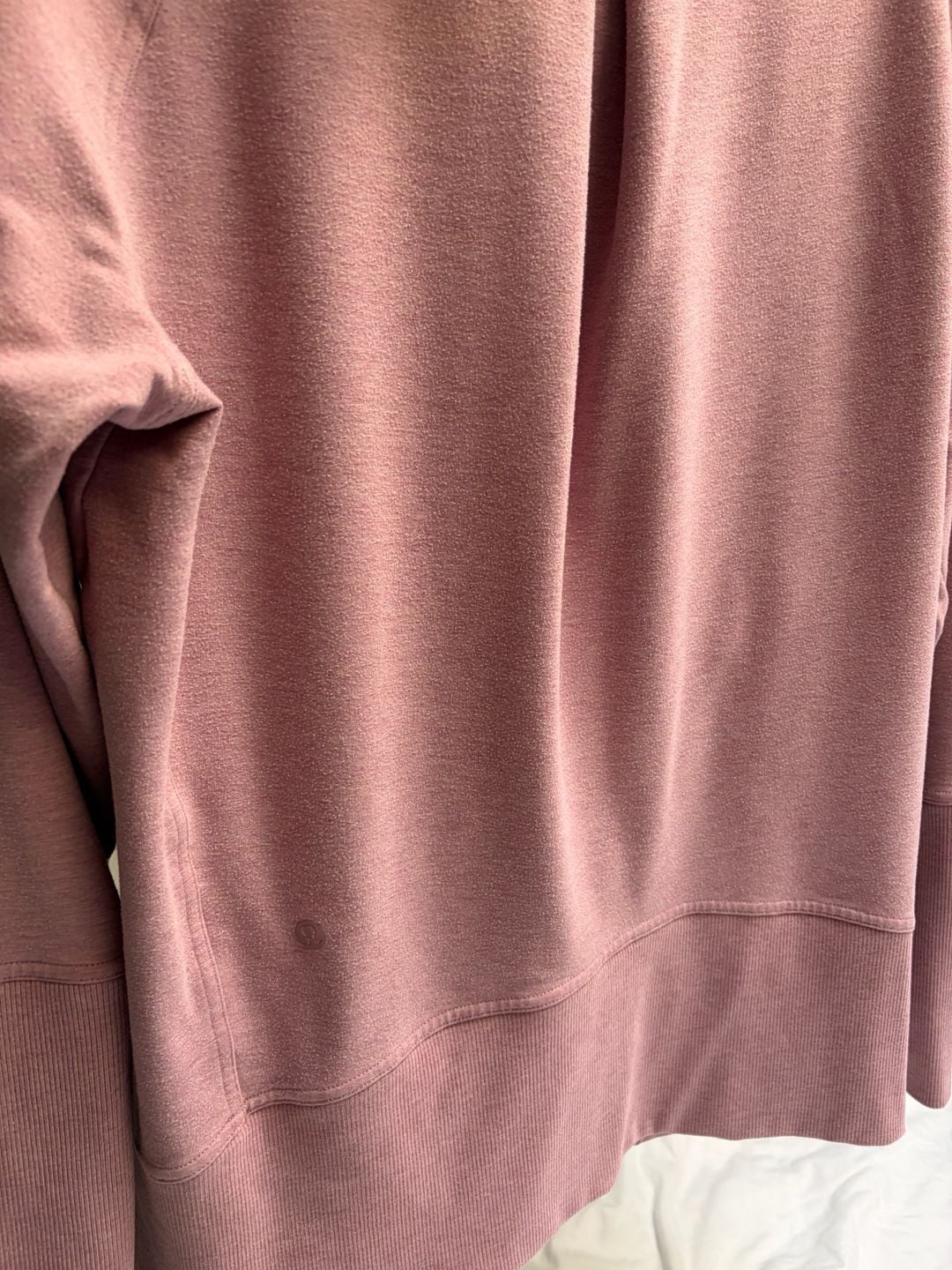 Lululemon Cowl Neck Pullover Sweatshirt Pink Heathered 8