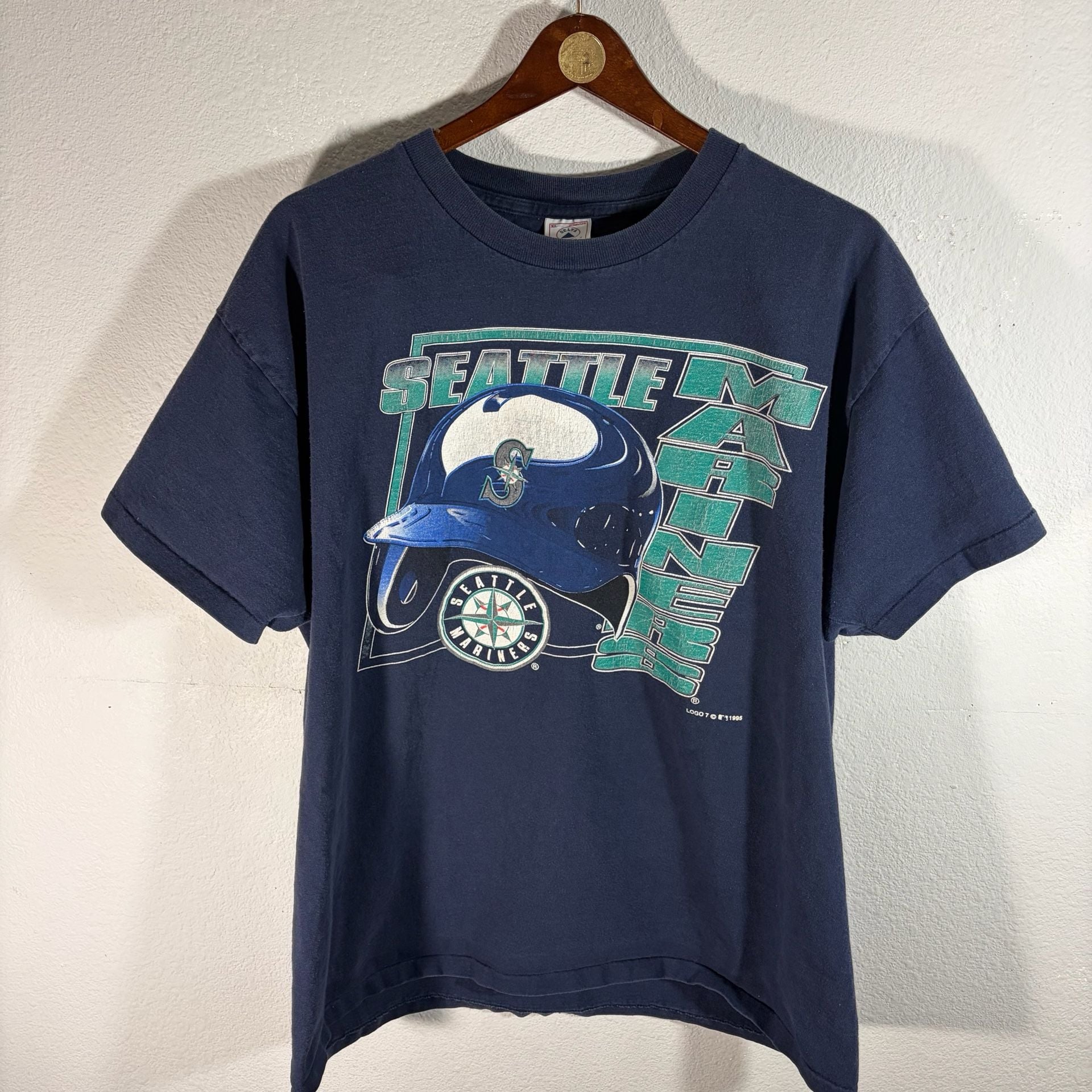 RARE VINTAGE Seattle Mariners Single Stitch Tee Shirt 2