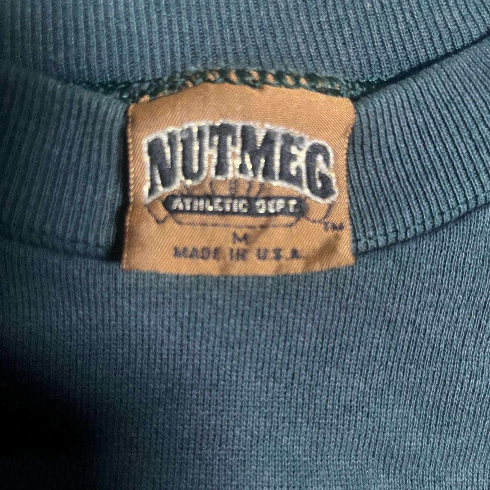 Rare vintage 1990 Nutmeg Oakland Athletics green crewneck 6