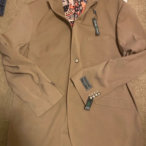 Paisley & Gray Slim Fit Sport Coat Size 50R Tan