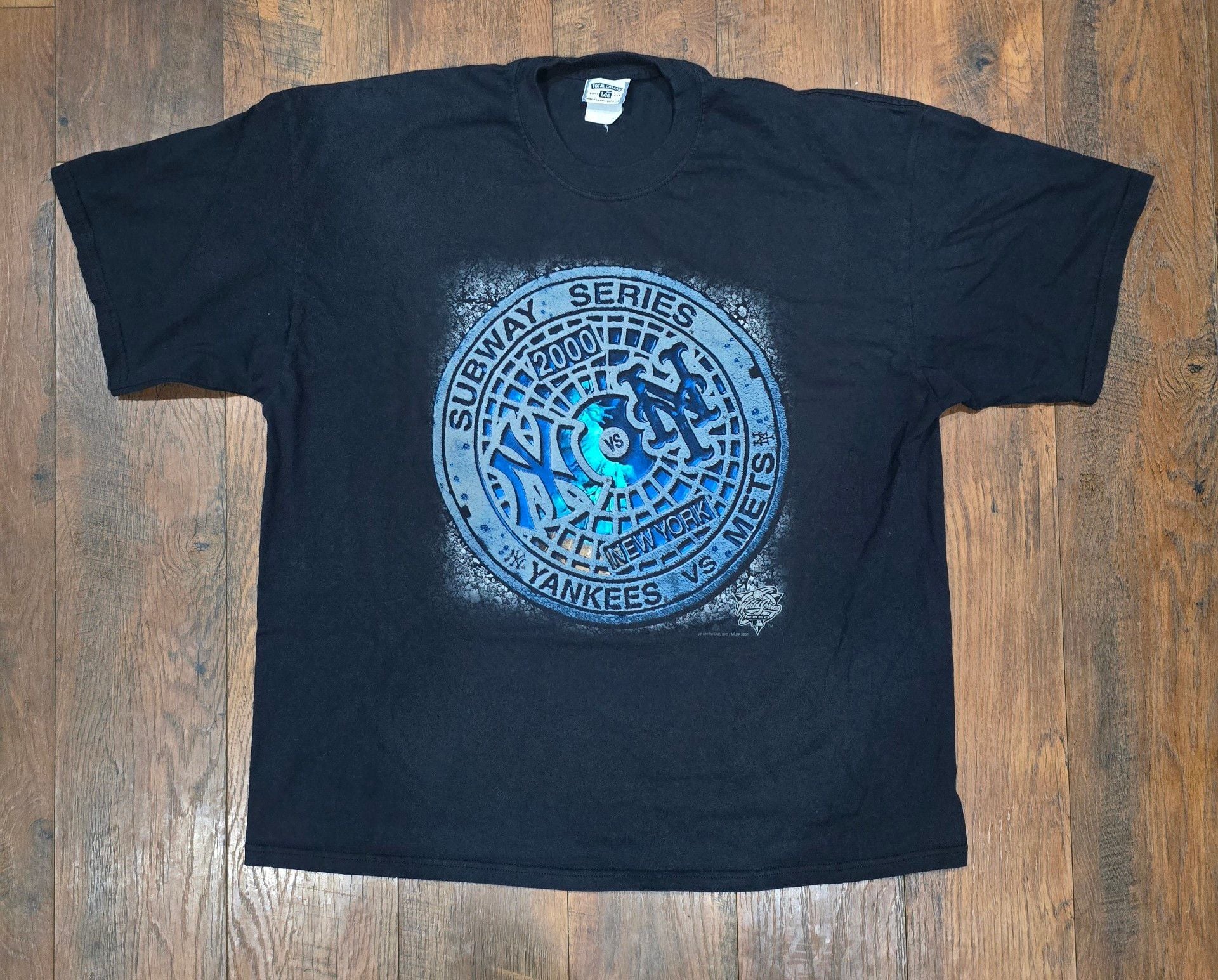 Lee 2000 Subway Series Yankees vs Mets T-Shirt Black Vintage 2
